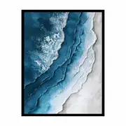 Beach textured Framed Print Fine Art Poster Print
