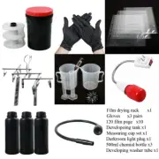120 Film Negative Photo Darkroom Lot Develop Process Kit Storage Light Washer