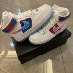 耐吉NIKE FORCE 1 HI LX "GOOD GAME" 電玩 炫彩鐳射 男女 DC2111-191慢跑鞋