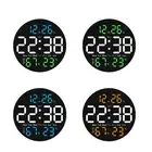 Digital Wall Clock 2 Alarms Month Date Week for Bedroom Office Living Room