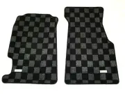 PHASE 2 RACE FLOOR MATS FOR 92-98 HONDA CIVIC DEL SOL GREY FRONT
