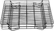 INOOMP Stainless Steel Baking Cooling Rack Grill Rack Barbecue Grate 3-Tier Mesh Portable for Camping