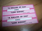 2 Kinks A Gallon Of Gas / Low Budget Jukebox Title Strips