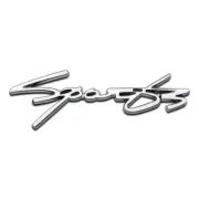 Chrome 3D Metal SPORT Logo Letter Emblem Turbo Sports Badge SUV Coupe Sticker (for: Honda Civic)