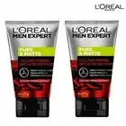 L'OREAL PARIS MEN EXPERT PURE & MATTE VOLCANO RED FOAM ACNE DEEP FACE CLEANSERx2