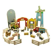 26pc Freckled Farm The Happy Architect Farm Kids Wooden Toy Interactive Play 2+