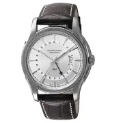 Hamilton Jazzmaster TRAVELER GMT Watch, Silver Dial, Stainless Steel, Sapphire G