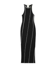 Wanda exposed-seam detail dress XXS,XS Black