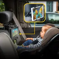 在飛比找momo購物網優惠-【後座追劇神器】車用 ipad平板架(後座枕支架)