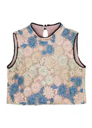 Sister Jane Artist Embroidered Floral-embroidered top - Pink - 12 (UK12 / M) 12 (UK12 / M)