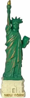 Mini Statue of Liberty Figurine with Copper Tint; Souvenir...