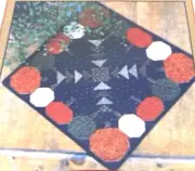 Farmhouse Threads 18”x18” PUMPKIN SQUARE Quilt Pattern Flying Geese