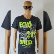 ECKO UNLTD GRIDLOCK GRAPHIC TEE MEN'S SHORT SLEEVE SIZE M HEATER BIG LOGO