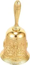 Alipis Vintage Hand Bell with Peacock Resonant Tone for Dinner Hotel Calls Training Pets Elegant Classic Decor Present for Family and Friends