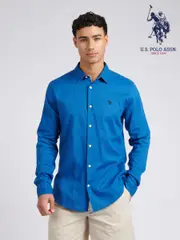 U.S. Polo Assn. Deja Vu Blue Mens Blend Shirt (W37758) | $150