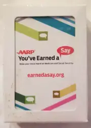 AARP You've Earned A Say Promo Playing Cards SEALED