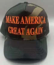 Authentic TRUMP Cali-Fame 2024 MAGA Military Camo Hat Made In USA Official NEW