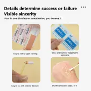 Disposable Medical Disinfected Swab Iodine Cotton Stick Cleaning Care Tool SLR