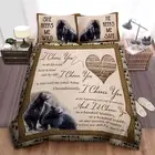 “I Choose You” Black Bear Couple Bedding Sets: Sheets, Comforter, Duvet C