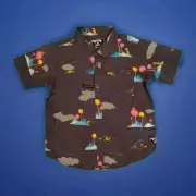 NWT !! Billabong Dr. Seuss' Lorax Island Short Sleeve Boys Shirt Size 6/L