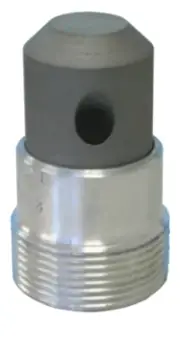 Clemco 01448 Tungsten Carbide Blast Nozzle, Short, Angled, CAM 6x1, 3/8" orifice