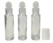 Roll-On Bottles Glass, 3 Bottles