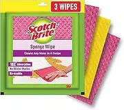 Scotch-Brite Multi-purpose , Easy to use kitchen cleaning Sponge Wipe (3 -Pieces)
