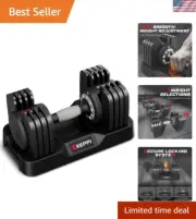 Adjustable Dumbbells Set 25lb 40lb 55lb 60lb Alloy Steel Non-Slip Handle