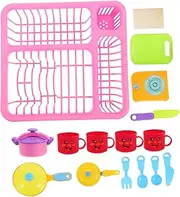 VANZACK 1 Set Set Pretend Play Cooking Set with Accessories Kitchen for Creative Indoor Play for Parent Interaction and Imaginative Cooking Activities