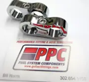 Chrome Mirror Finish Show Chrome Plated Dual Hose Separator 1/4' i.d.2 PER PK