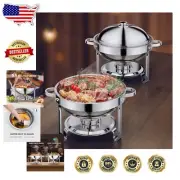 Ultimate Buffet Servers and Warmers - 5.5QT Stainless Steel Chafing Dishes