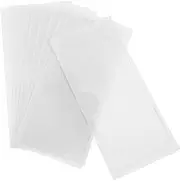 HOODANCOS Waterproof PVC Adhesive Pockets Toiletry Bag 10pcs for Office Warehouse Classroom Travel