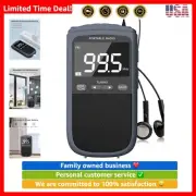 AM FM Walkman Radio:900mAh Rechargeable Portable Transistor Pocket Radio with...