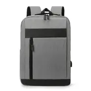 17nch Laptop Bag with USB Charging Port High Capacity Multifunction Backpack School-Bag Travel-Bag Oxford