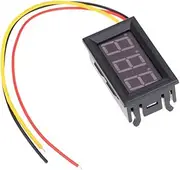 Mikinona 99.9V LCD Digital Display Dc Voltmeter Wire Voltage for Battery Monitoring Motorcycles and Automobiles Low Starting Voltage for Lithium