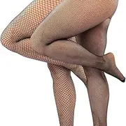 [ASTRQLE] Plus Size Pantyhose Sheer Fishnet Tights for Women Black Tights Control Top Pantyhose Leggings Tights, Black, One Size