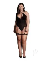 Cross-neck Fishnet One-piece Sexy Teddy And Bodysuit Womens Lingerie Plus Size