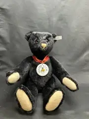 Vintage Steiff Club Edition Teddy Bear 13" Black 1912 Replica 420160