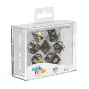 Oakie Doakie Dice RPG 7 Dice Set Enclave Amber
