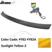 Fits 16-21 Honda Civic X Type R Rear Add-on Gurney Flap Lip Painted #Y82 Yellow (for: Honda Civic)