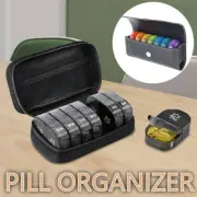 AM/PM Pill Box 7 Day Pill Organizer 2 Times a Day Weekly Pill Case Container AU