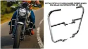 Fits Royal Enfield OEM Chrome Large Engine Guards For Bear/Interceptor/GT-650