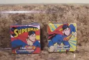 Superman Magic Towel Washcloth LOT of 2 NEW