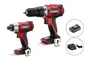 Certa PowerPlus 20V 2 Piece Cordless Drill and Impact Driver Set