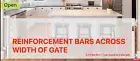 Reinforced 80" x 35" Extra Wide Retractable Baby Pet Safety Gate Indoor Outdoor