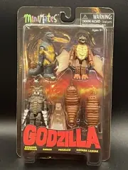 Minimates Godzilla Series 3 Figures - Burning Rodan Megalon Mothra Larvae NIB