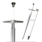 47.5” White Geralt Fantasy Sword Witcher Killer Blade Movie Replica Cosplay