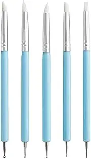 Dotting Tools - Nail Dotting Tool | Dotting Tool For | 5 Pieces Double Tipped Silicone Clay Sculpting Tools | Ceramic Brushes, Point Drill Pen For Chinese New Year, Valentine's Day, Mother's