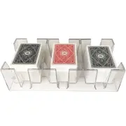 Yuanhe 9 Deck Clear Canasta Playing Card Tray