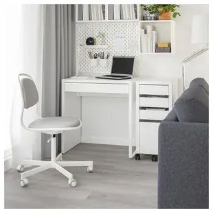 北歐工業LOFT風格經典IKEA宜家MICKE書桌工作桌電腦桌辦公桌/白色/73x75x50/二手八成新/特$1180